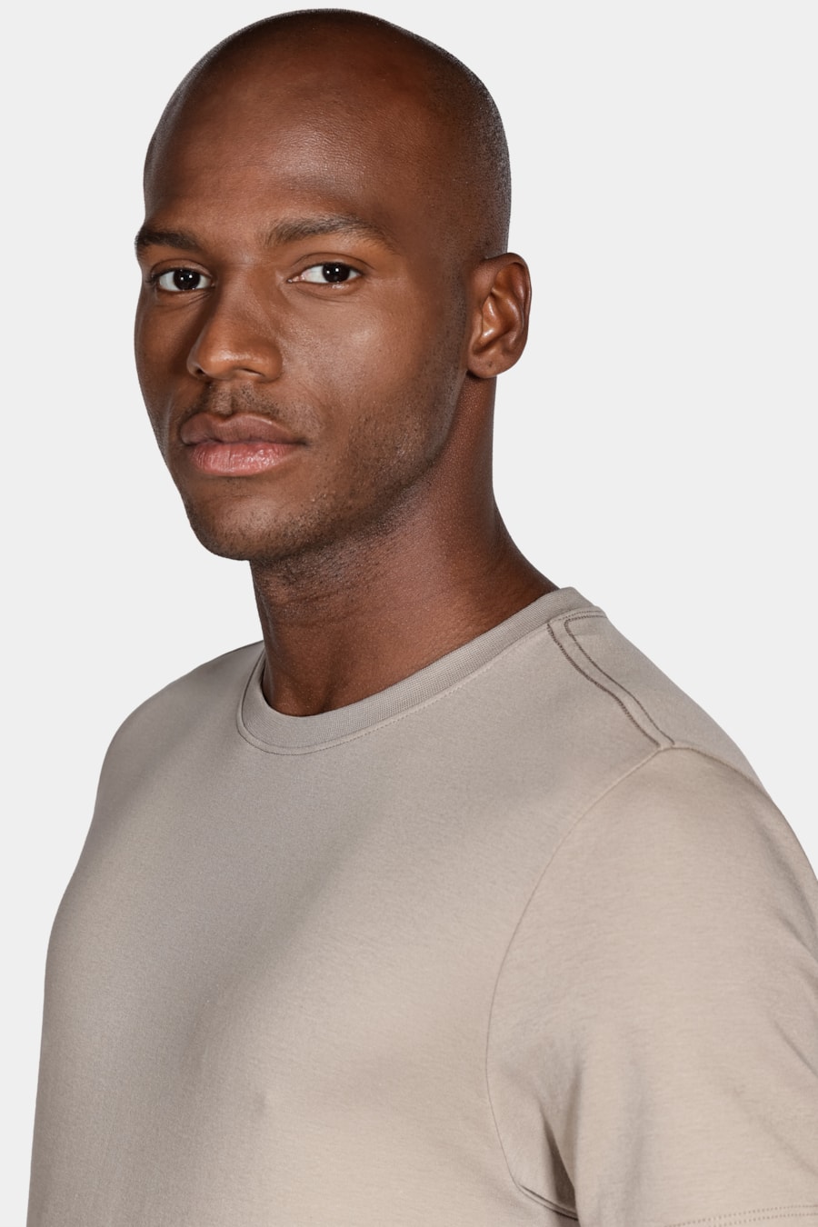 Tshirt Interlock Spandex Amendoa — foto 3 de 4