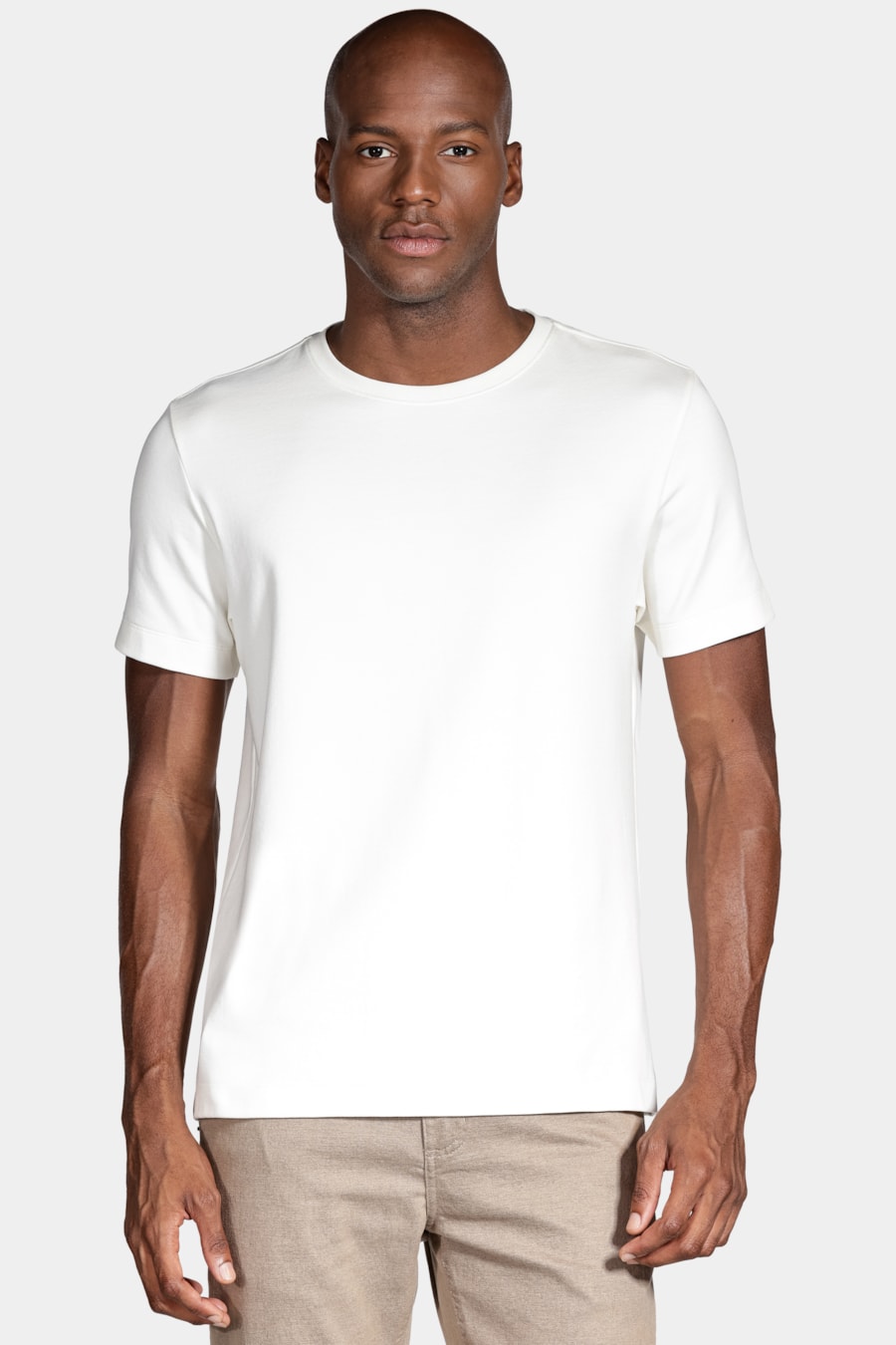 Tshirt Interlock Spandex Off White — foto 1 de 4