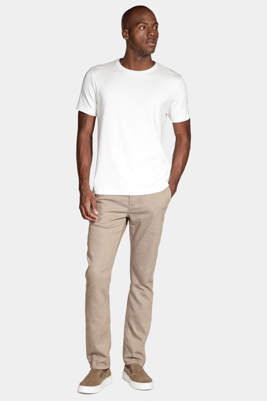Tshirt Interlock Spandex Off White — foto 2 de 4