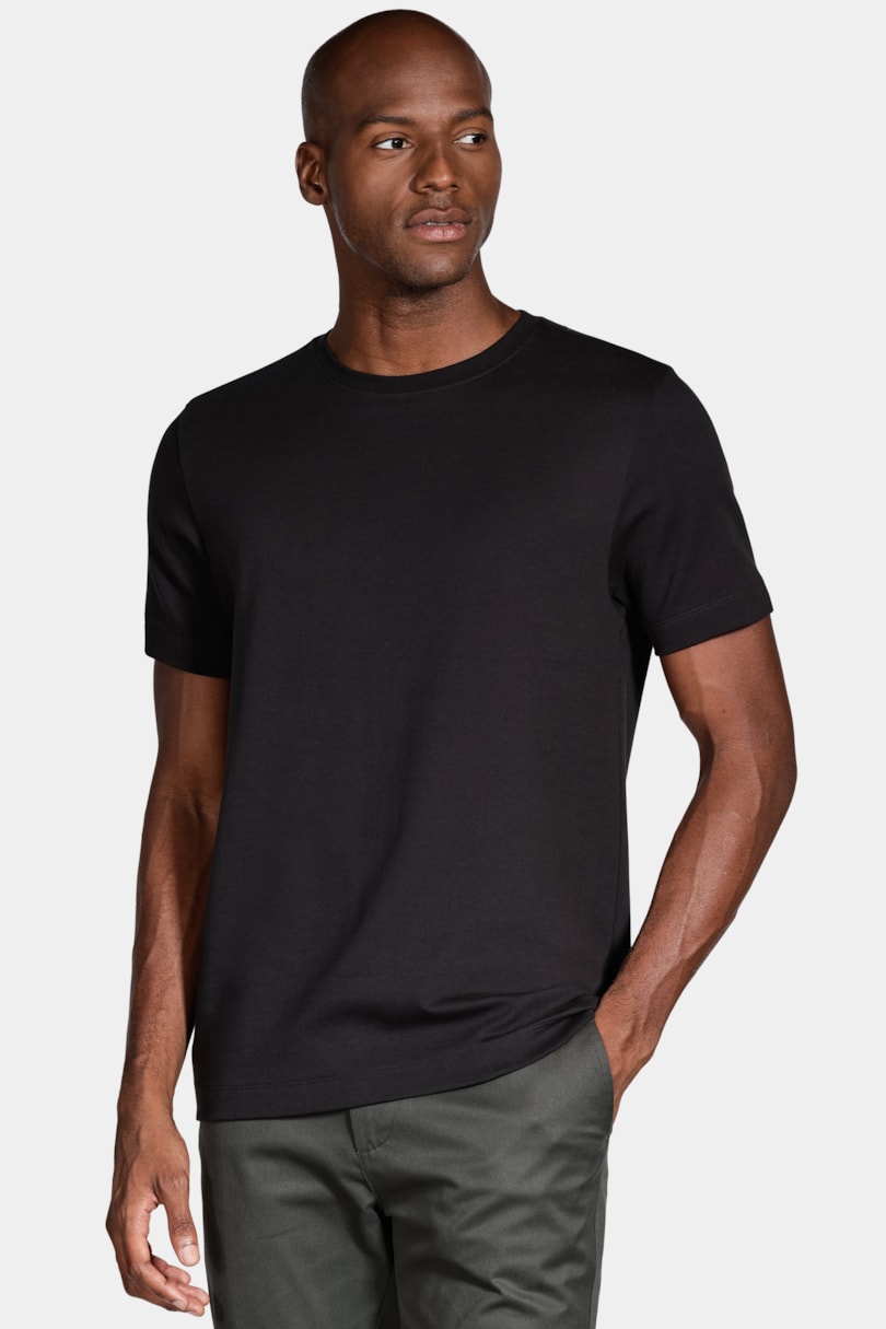 Tshirt Interlock Spandex Preto
