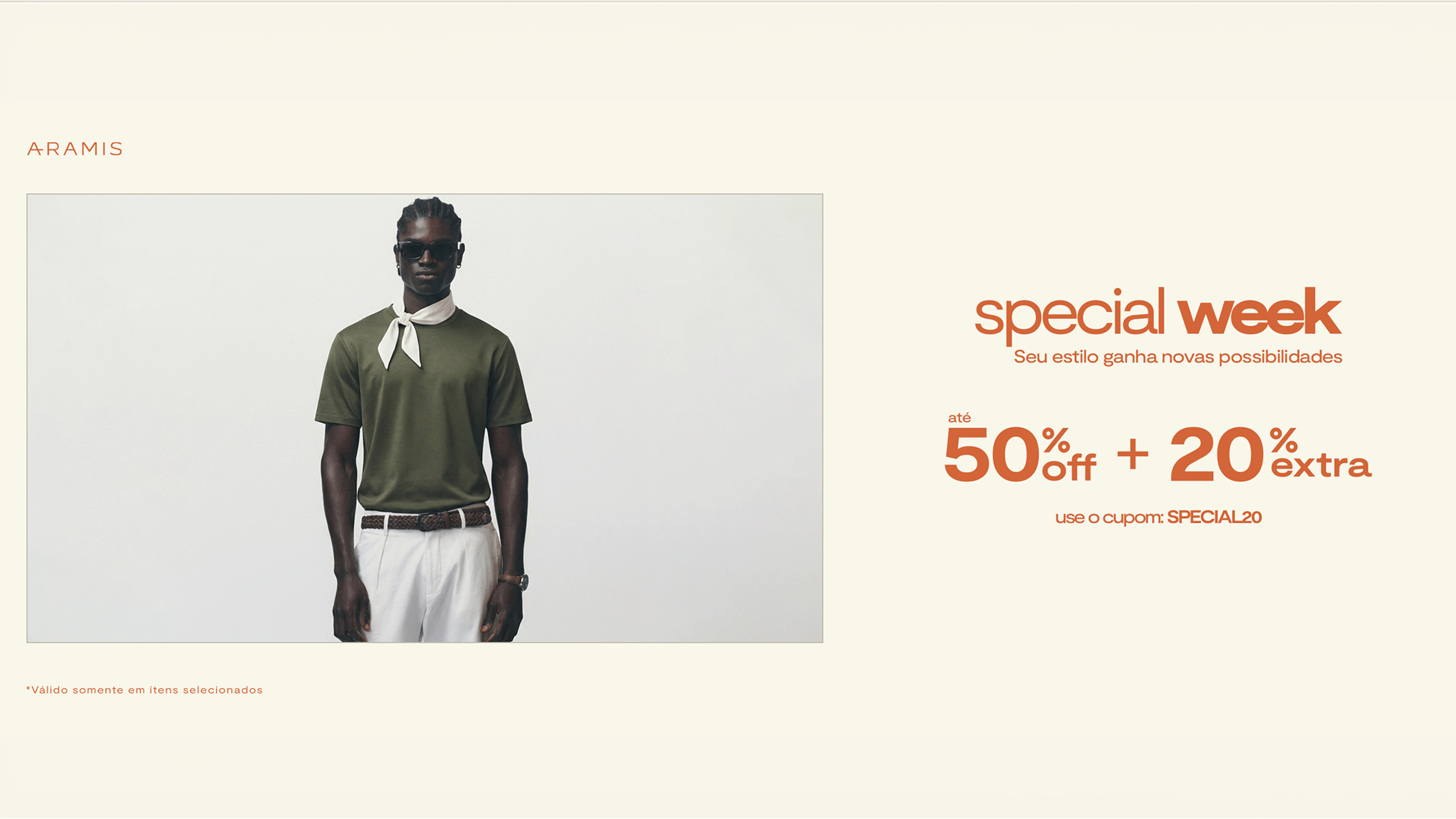 Banner de destaque do outlet