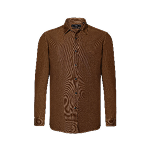 Camisa Manga Longa Slim Damero Aramis Chocolate